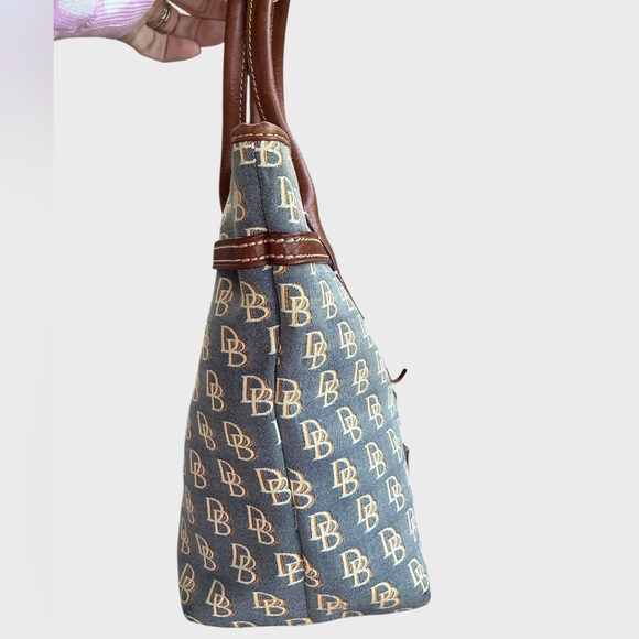 Dooney & Bourke Jenna Signature Collection Logo Tassel Tote Bag - Picture 6 of 14